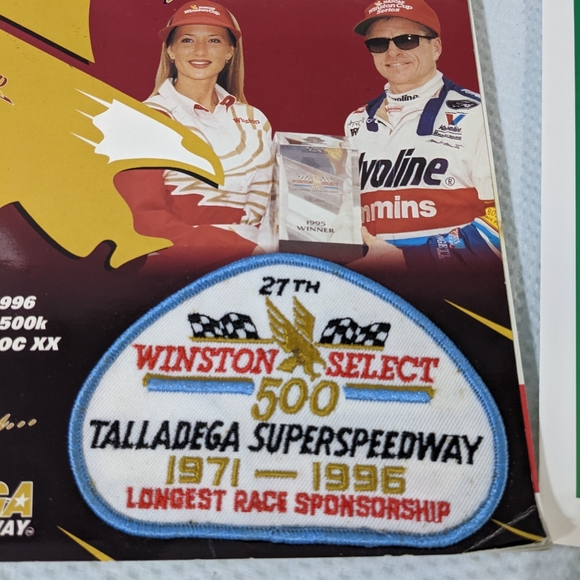 Winston Select Racing Program and EMBROIDERED PATCH 1996 - Picture 2 of 6
